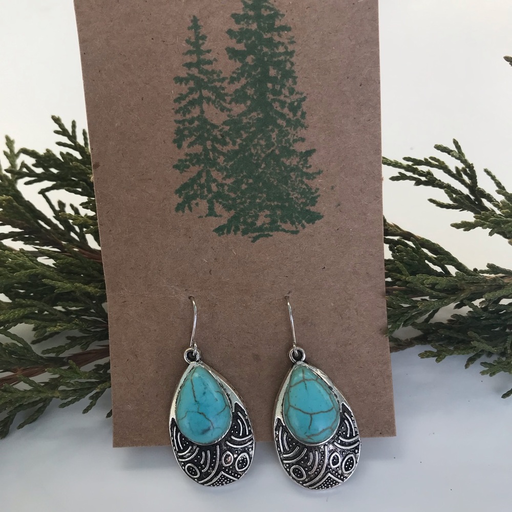 Earings new boho turquoise